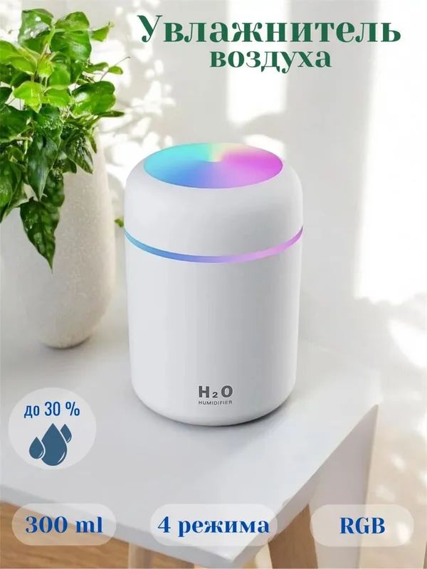 Увлажнитель воздуха компактный с RGB подсветкой с аромадифузором