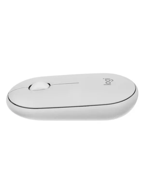 Мышь Logitech Pebble Mouse 2 M350s, беспроводная, оптический светодиод, для правой и левой руки, белый — фото 5 Мышь Logitech Pebble Mouse 2 M350s, беспроводная, оптический светодиод, для правой и левой руки, белый — фото 5