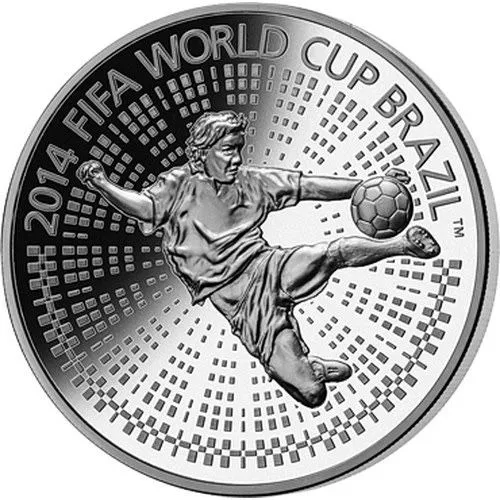 серебряная монет fifa world cup беларус