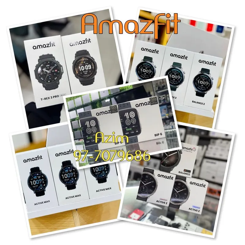Amazfit balance 2. Amazfit bip 6. Amazfit active 2./active max.Trex 3