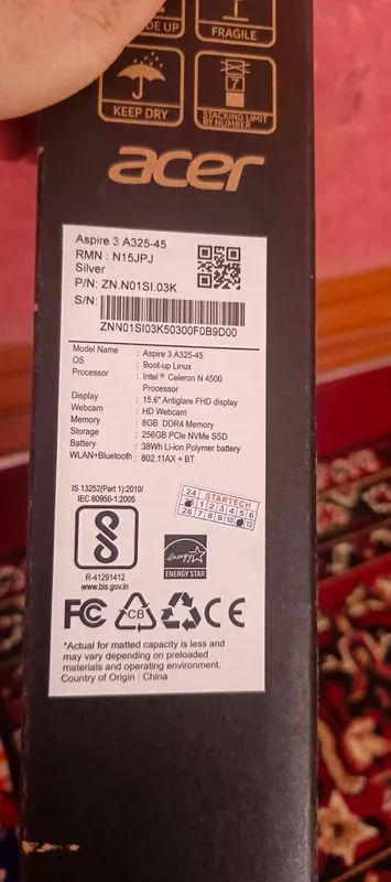 Ноутбук Aspire 3 A325-45 3 Ноутбук Aspire 3 A325-45 3