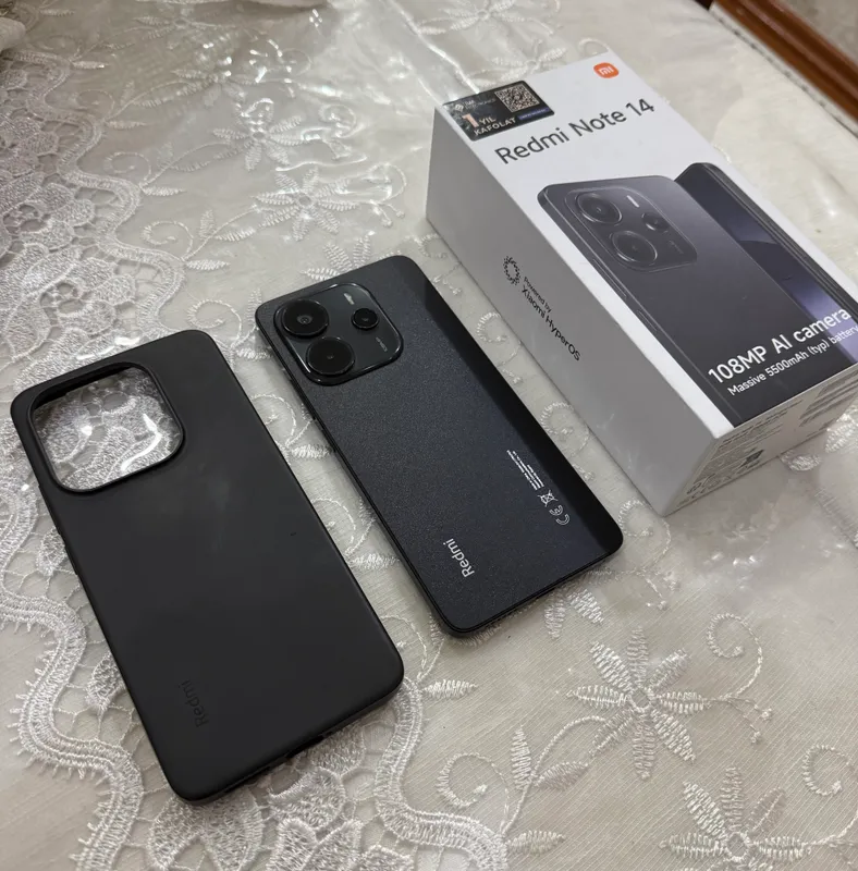 Redmi Note 14, идеальное состояние, 8/128, есть кардар 1 Redmi Note 14, идеальное состояние, 8/128, есть кардар 1