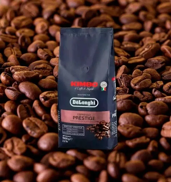 Кофе в зернах DeLonghi Classico, 50% арабика, 50% робуста, темная — фото 2