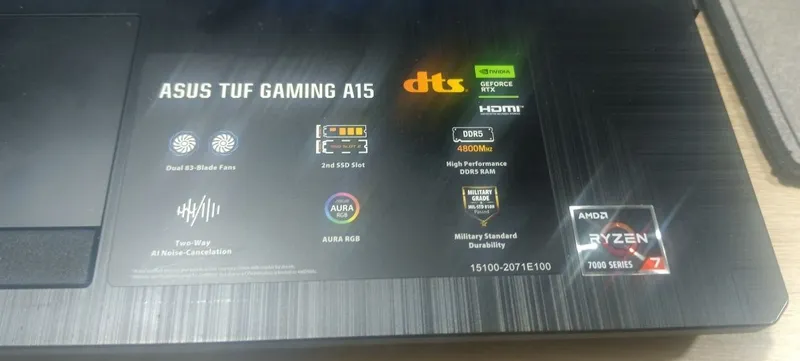 Asus tuf gaming A15 idyal