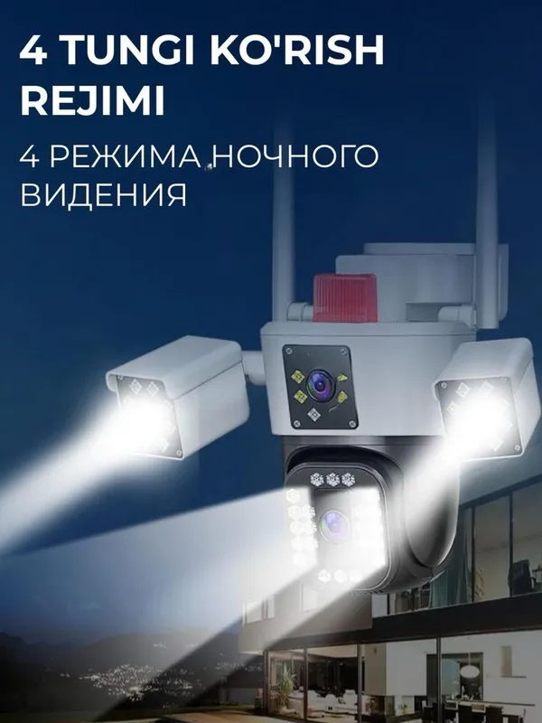 WiFi камера наблюдения 3 глазок Yoosee Гарантия есть! Доставка есть! — фото 1