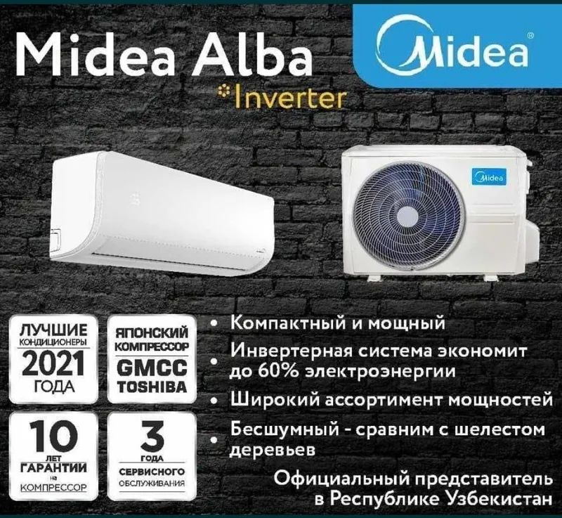 Кондиционер Midea 12 скидка со склада доставка бесплатно