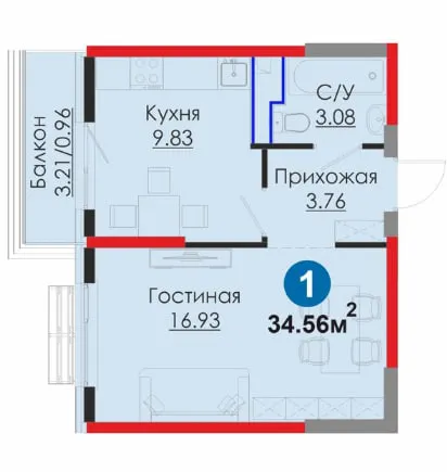 Готовый дом, скидка 12%! 1-комнатная у Alfraganus — фото 9
