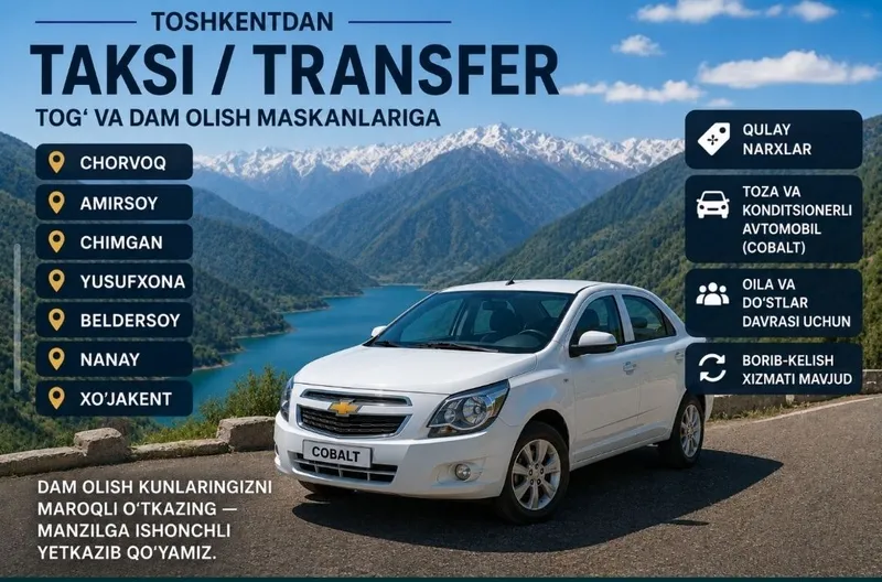 Choroqqa transfer xizmati 1