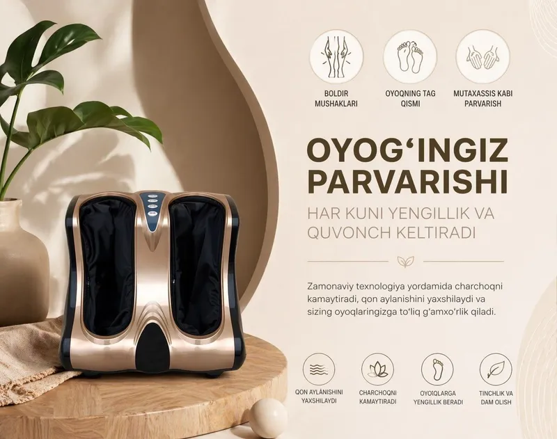 Oyoq massajor otom vodiy baza 1