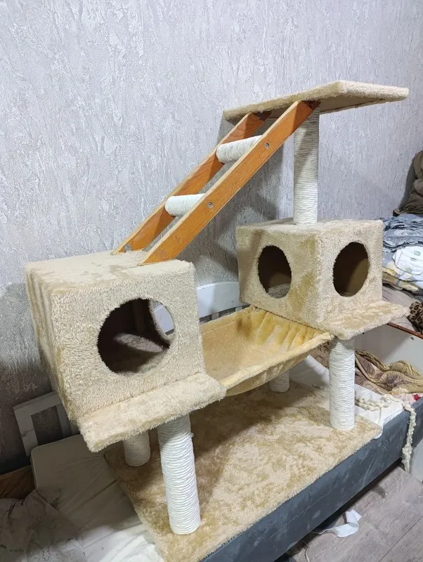 Котодомик когтеточка для кошек лежак 3 этажа — фото 3 Котодомик когтеточка для кошек лежак 3 этажа — фото 3