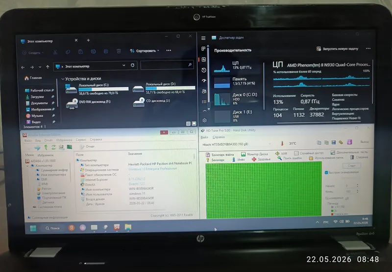 Hp dw6 наутбук windows 11 pro уй ва оффис учун — фото 3