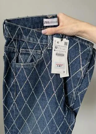 ZARA Женские джинсы со стразами 4 ZARA Женские джинсы со стразами 4