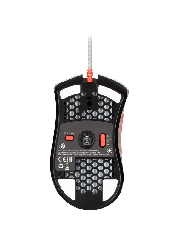 Игровая мышь 2E Gaming HyperSpeed Pro, проводная, оптическая, 7 клавиш, RGB-подсветка, белый — фото 5