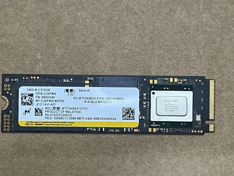 SSD M2 nvme micron 512gb gen 4