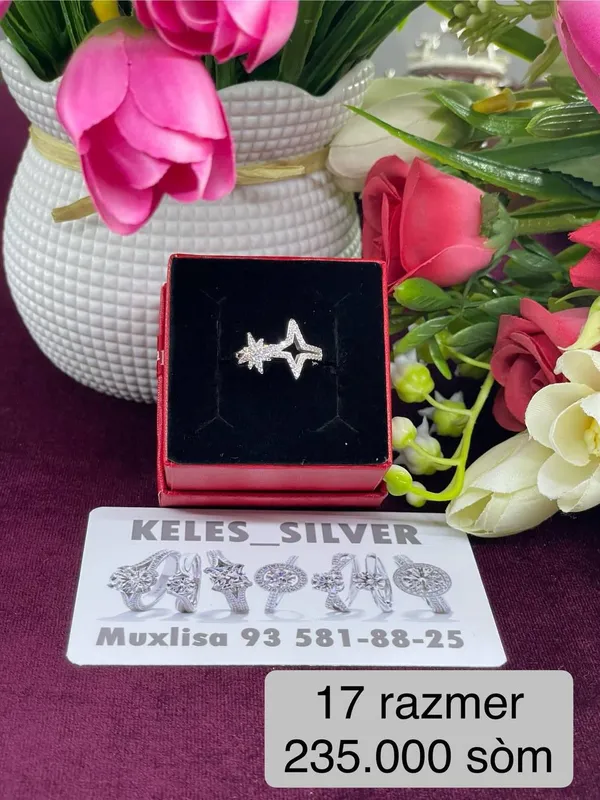 Ayollar kumush uzuk 925