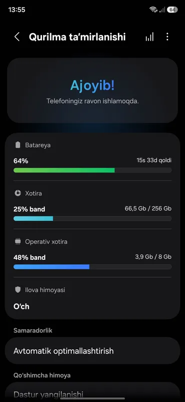 Samsung a16 Karobga dakumid bor 1