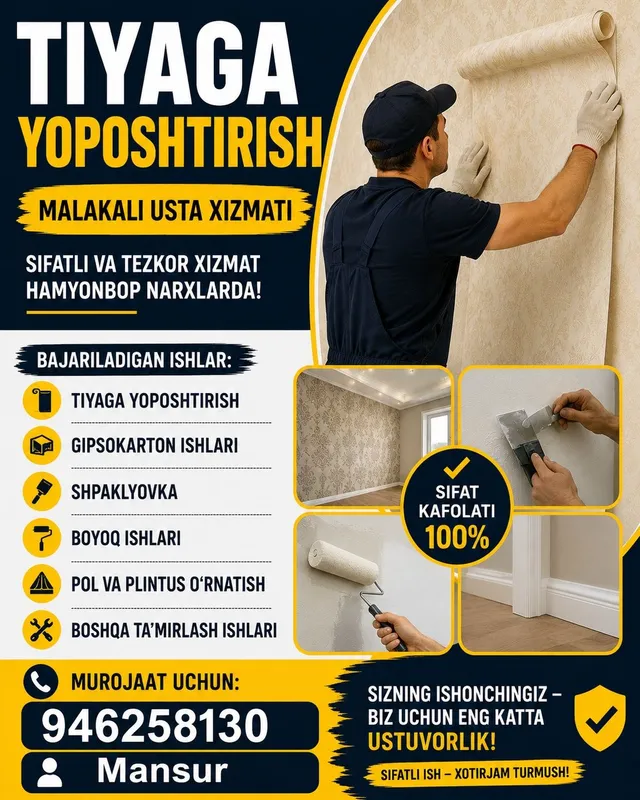 Malyarchilik qilamiz