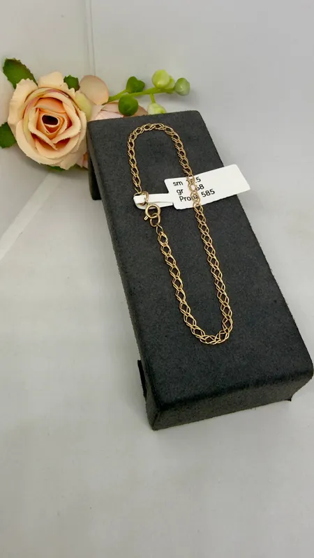 Braslet qizil tilla 585 proba uzunligi 18,5 s Braslet qizil tilla 585 proba uzunligi 18,5 s