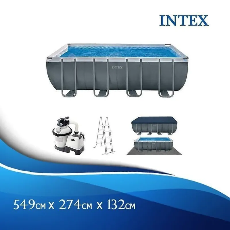 Каркасный бассейн 549×284×132 INTEX стойка бассейн BESTWAY basseyn — фото 1