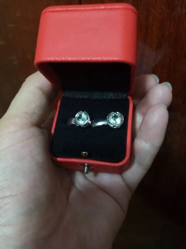 Серьги серебро с иолитами 1