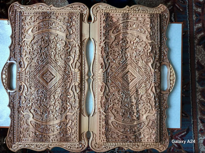 Фрегат,Шахмат-нарды,Нарды,из ОРЕХА. — фото 4
