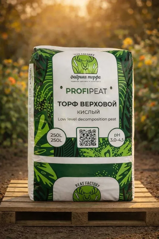 Торф верховой кислый «PROFIPEAT» (250 литров) Торф верховой кислый «PROFIPEAT» (250 литров)