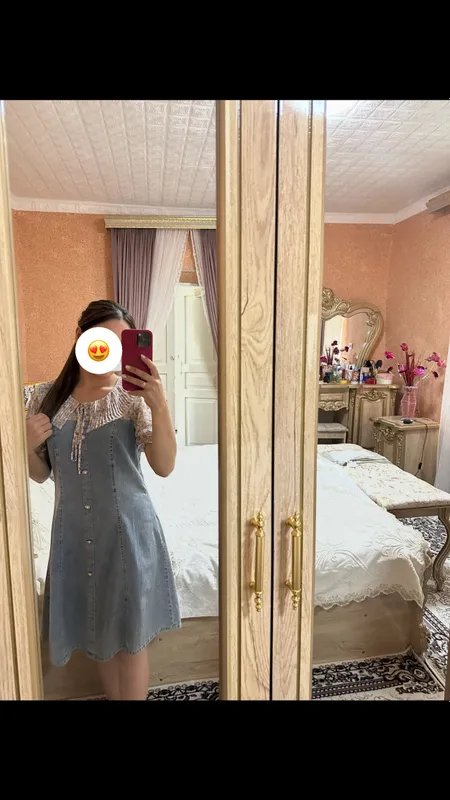 Джинсовое платье