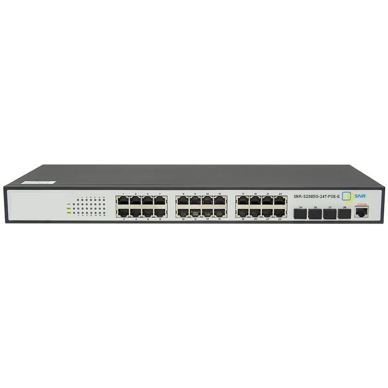 Управляемый POE коммутатор уровня 2 SNR-S2985G-24T-POE-E Управляемый POE коммутатор уровня 2 SNR-S2985G-24T-POE-E