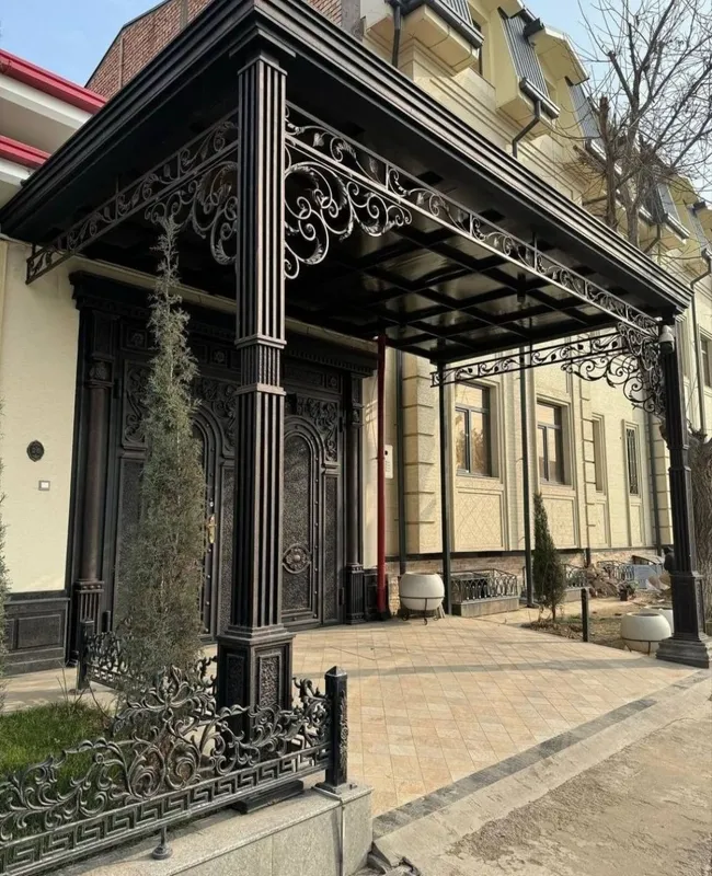 Дарваза решетка навес Darvoza reshotka naves perilla — фото 1