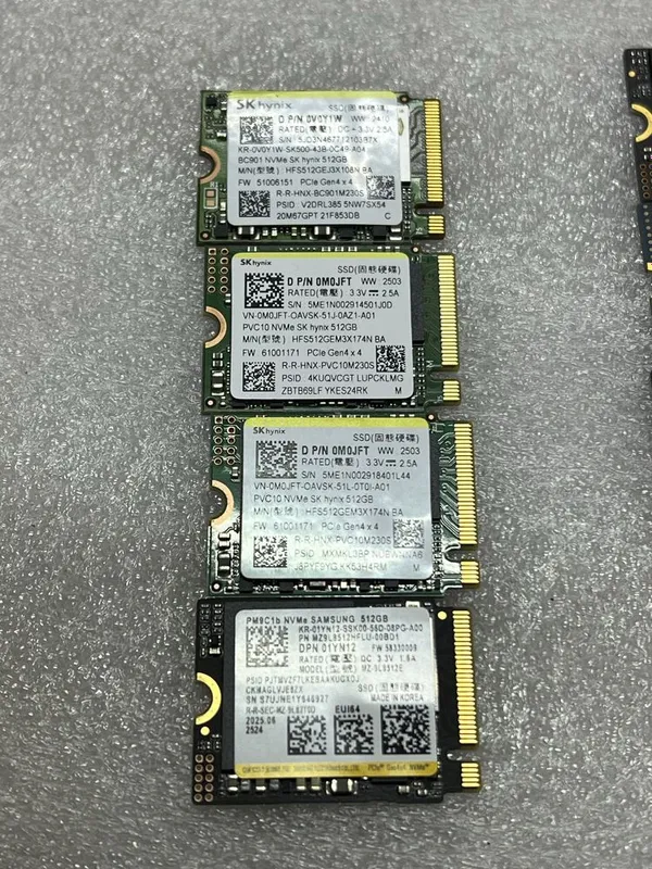 SSD 256gb nvme от ведущих брендов pulout здовье 90-99%
