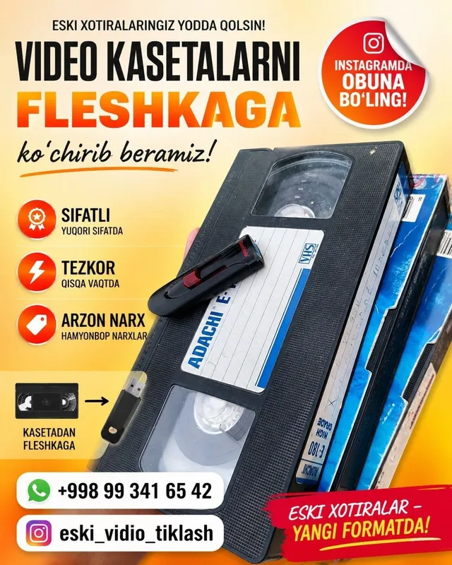 Eski video kasetadan Diskga fleshka hardga kochirib beramiza 5 Eski video kasetadan Diskga fleshka hardga kochirib beramiza 5