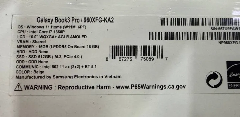 Samsung Galaxy Book 3 pro — фото 1