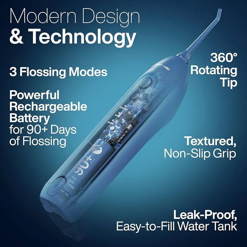 AquaSonic Icon Water Flosser (Navy - to’q ko’k rang) — фото 3