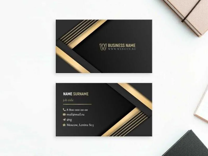 Vizitka — Premium 300gsm qog'oz, arzon narxda — фото 1