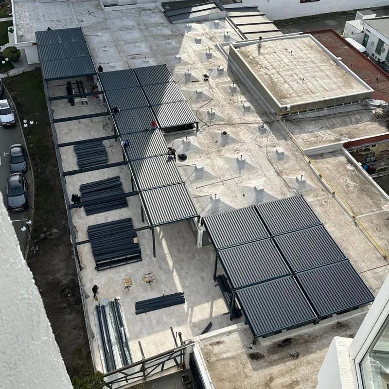 Bioroof pergola Биоклиматическая пергола naves