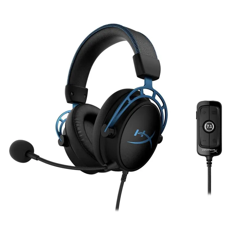 Наушники HyperX Cloud Alpha S Синий цвет — фото 3