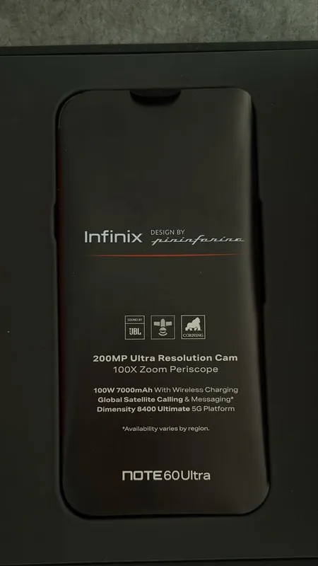 Infinix 60 ultra Pininfarina