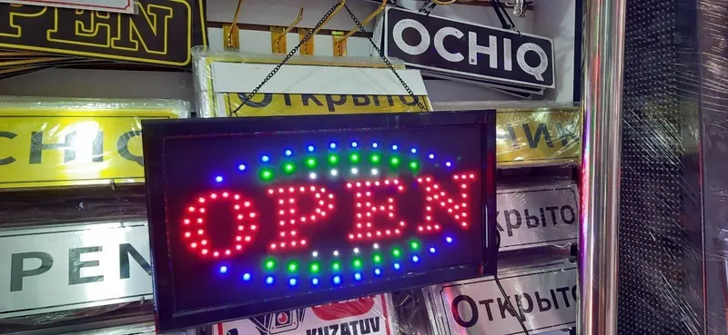 Таблички Оpen Открыто Paynet Аптека. — фото 3