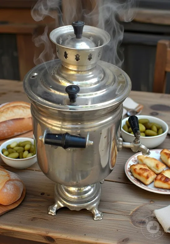 Самовар жаровой (угольный, на дровах) (СССР)