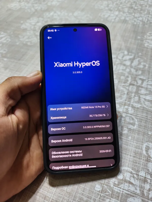 Redmi Note 15 Pro 5G 8/256 в идеальн. сост. с кор 6 Redmi Note 15 Pro 5G 8/256 в идеальн. сост. с кор 6