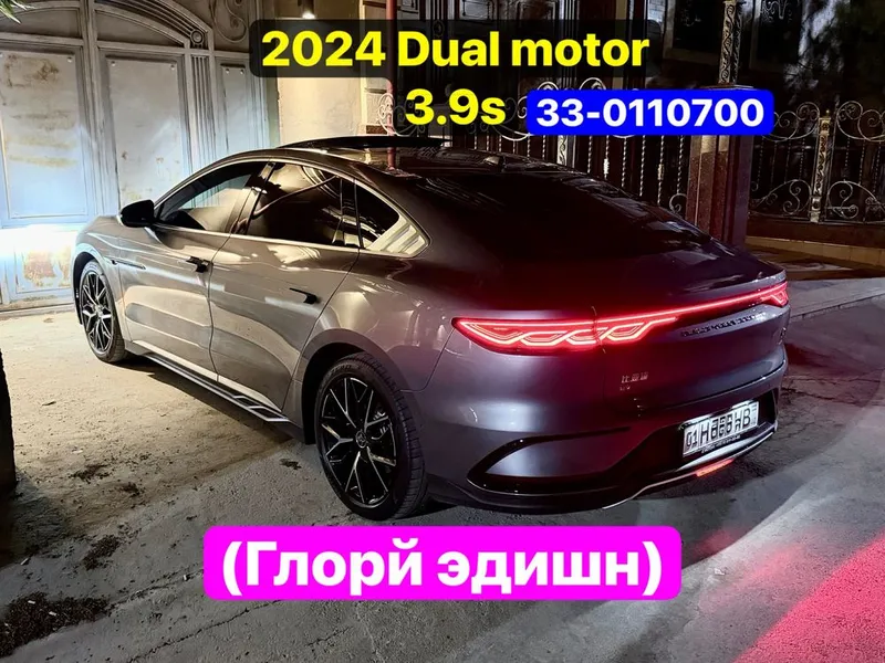 Byd han dual motor 3.9s Glory Edition. Eng fuli bu. 2024 yil tozza — фото 5