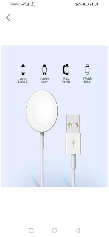 Smart watch uchun zaryadchikva Apple iPhone uchun — фото 2