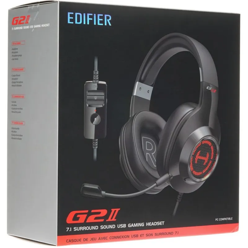 Наушники с микрофоном Edifier G2 II Black