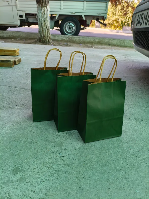 Kraft paket tayyor bez logo arzon narxlarda — фото 4