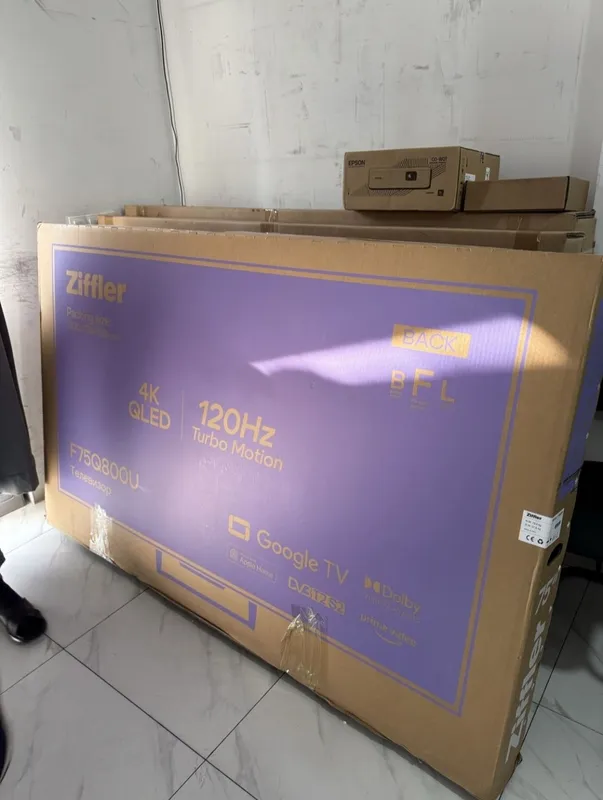Телевизор Ziffler 65/75/85/100" 4K Smart TV – доставка бесплатно