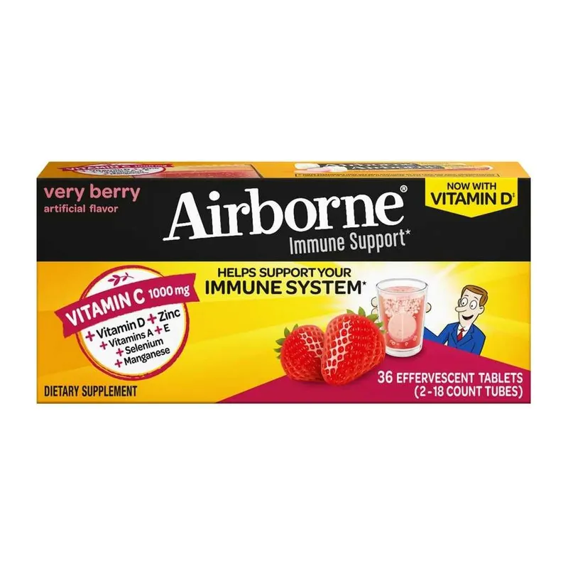 Шипучка Поддержка Иммунитета Airborne Immune Support Effervescent Tabl