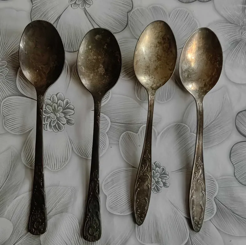 Мельхиоровые столовые приборы. — фото 2