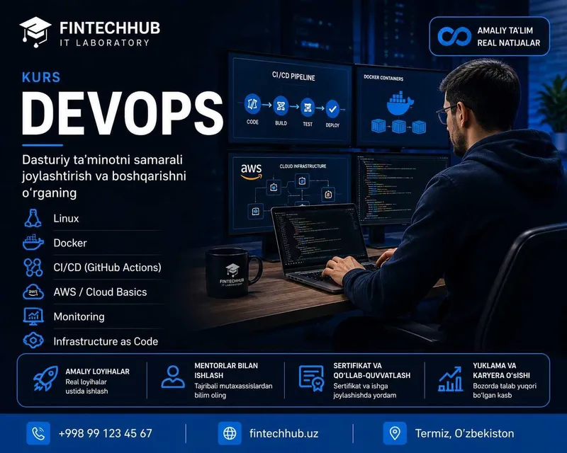 FinTechHub IT Akademiyasi - Dasturlash IT va kiberxavfsizlik kurslari 4 FinTechHub IT Akademiyasi - Dasturlash IT va kiberxavfsizlik kurslari 4