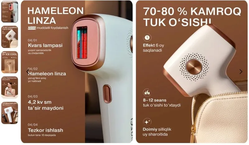Lazerli depilatsa aparati 6 Lazerli depilatsa aparati 6