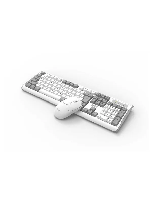 Клавиатура + Мышь Acer / OKBOAO / (White & Grey) / Беспроводной /
